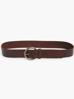 Frye Chestnut Leather Belt